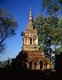Thailand: 14th century chedi, Wat Pa Sak, Chiang Saen, Chiang Rai Province, Northern Thailand