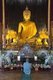 Thailand: Buddha figure within the old wooden viharn, Wat Phan Tao, Chiang Mai
